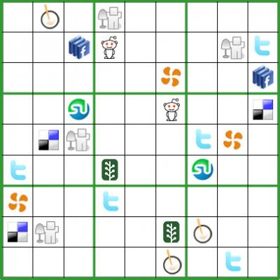 Resuelve el sudoku de figuras