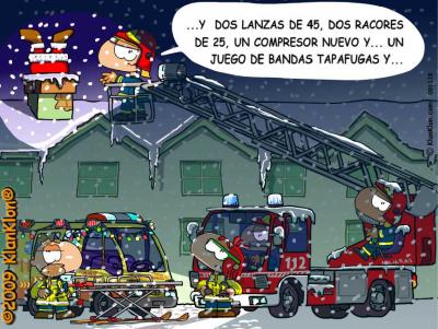 Una navidad con los bomberos